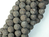 Matte Brown Snowflake Obsidian Beads, 10mm Round Beads-Gems: Round & Faceted-BeadXpert