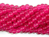 Jade Beads, Magenta, 8mm Round Beads-Gems: Round & Faceted-BeadXpert