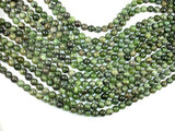 Dendritic Green Jade Beads, 8mm Round Beads-Gems: Round & Faceted-BeadXpert