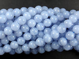 Blue Chalcedony Beads, Blue Lace Agate Beads, 8mm Round Beads-Gems: Round & Faceted-BeadXpert