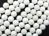 Matte White Jade Beads, Round, 10mm-Gems: Round & Faceted-BeadXpert