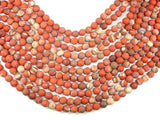 Matte Red Jasper Beads, 8mm, Round Beads-Gems: Round & Faceted-BeadXpert