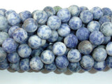 Matte Blue Spot Jasper Beads, 10mm Round Beads-Gems: Round & Faceted-BeadXpert