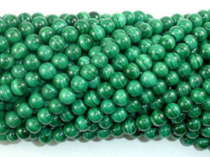 Natural Malachite Beads, 5mm Green Round Beads-Gems: Round & Faceted-BeadXpert