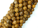 Agate Beads-Brown, 8mm(8.5mm)-Agate: Round & Faceted-BeadXpert