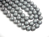 Matte Hematite Beads, 10mm Round Beads-Gems: Round & Faceted-BeadXpert