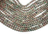 Red Green Garnet Beads, Kashgar Garnet, 8mm Round Beads-Gems: Round & Faceted-BeadXpert