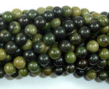 African Green Autumn Jasper Beads, 8mm (8.4mm)-Gems: Round & Faceted-BeadXpert