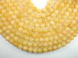 Yellow Jade Beads, Round, 12mm (11.5 mm)-Gems: Round & Faceted-BeadXpert