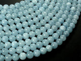 Sponge Quartz Beads-Aqua, 8mm Round Beads-Gems: Round & Faceted-BeadXpert