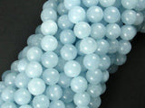 Sponge Quartz Beads-Aqua, 8mm Round Beads-Gems: Round & Faceted-BeadXpert