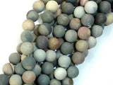 Matte Polychrome Jasper, 10mm Round Beads-Gems: Round & Faceted-BeadXpert