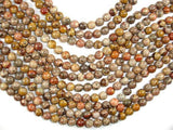 Chert Brecciated Jasper Beads, Round, 8mm-Gems: Round & Faceted-BeadXpert