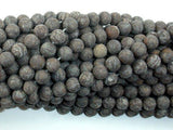 Matte Brown Snowflake Obsidian Beads, 6mm Round Beads-Gems: Round & Faceted-BeadXpert