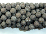 Matte Brown Snowflake Obsidian Beads, 10mm Round Beads-Gems: Round & Faceted-BeadXpert