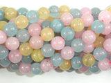 Jade Beads, Multi color, 8mm Round Beads-Gems: Round & Faceted-BeadXpert