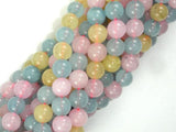 Jade Beads, Multi color, 8mm Round Beads-Gems: Round & Faceted-BeadXpert