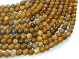 Agate Beads-Brown, 6mm(6.5mm)-Agate: Round & Faceted-BeadXpert