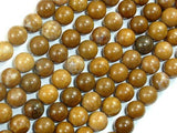 Agate Beads-Brown, 8mm(8.5mm)-Agate: Round & Faceted-BeadXpert