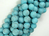 Matte Howlite Turquoise Beads, 10mm Round Beads-Gems: Round & Faceted-BeadXpert
