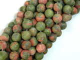 Matte Unakite Beads, 8mm Round Beads-Gems: Round & Faceted-BeadXpert