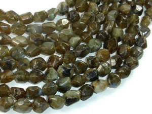 Labradorite Beads, 8x10mm Faceted Nugget Beads-Gems: Round & Faceted-BeadXpert