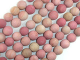 Matte Rhodonite Beads, 10mm Round Beads-Gems: Round & Faceted-BeadXpert