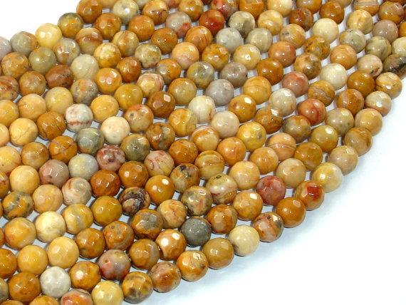 Crazy Lace Agate Beads, 6mm Faceted Round-Gems: Round & Faceted-BeadXpert