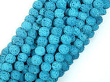 Blue Lava Beads, 6mm (6.5mm) Round Beads-Gems: Round & Faceted-BeadXpert
