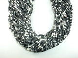 Matte Zebra Jasper Beads, 4mm Round Beads-Gems: Round & Faceted-BeadXpert