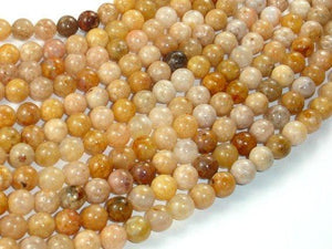 Pink Moss Agate Beads, 6mm Round Beads-Gems: Round & Faceted-BeadXpert