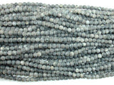 Matte Black Labradorite Beads, Matte Larvikite, 4mm Round Beads-Gems: Round & Faceted-BeadXpert