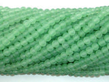 Matte Green Aventurine Beads, 4mm, Round Beads-Gems: Round & Faceted-BeadXpert