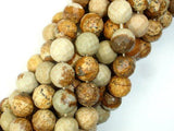 Picture Jasper Beads, 10mm Faceted Round Beads-Gems: Round & Faceted-BeadXpert