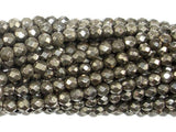 Pyrite Beads, 4mm Faceted Round-Gems: Round & Faceted-BeadXpert