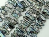 Fresh Water Pearl, Peacock, Stick Beads-Pearls & Glass-BeadXpert