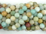 Amazonite Beads, 8mm Faceted Round-Gems: Round & Faceted-BeadXpert