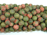 Matte Unakite Beads, 8mm Round Beads-Gems: Round & Faceted-BeadXpert