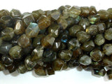 Labradorite Beads, 8x10mm Faceted Nugget Beads-Gems: Round & Faceted-BeadXpert
