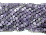 Matte Amethyst Beads, 4mm Round Beads-Gems: Round & Faceted-BeadXpert