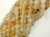Yellow Quartz, 6mm(6.3mm) Round Beads-Gems: Round & Faceted-BeadXpert