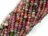 Watermelon Tourmaline Beads, 2x3.8mm Faceted Rondelle-Gems: Round & Faceted-BeadXpert