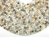 Bamboo Leaf Agate Beads, 6mm(6.4mm) Faceted Round Beads-Gems: Round & Faceted-BeadXpert
