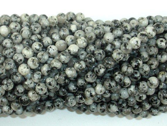 Sesame Jasper Beads, 4mm Round Beads-Gems: Round & Faceted-BeadXpert