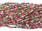 Rain Flower Stone, Red, Green, 4mm Round Beads-Gems: Round & Faceted-BeadXpert