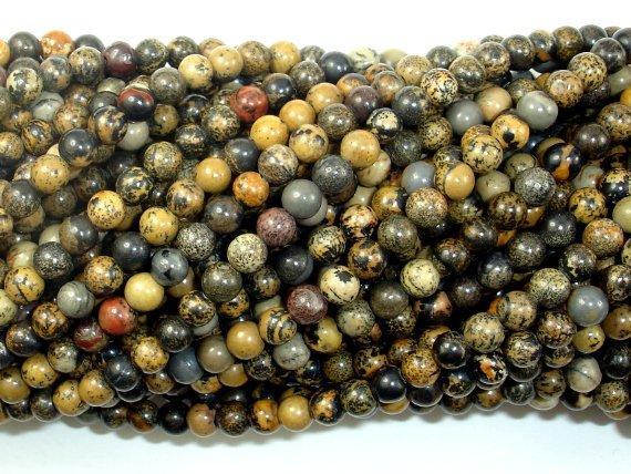 Artistic Jasper Beads, Chohua Jasper, 4mm (4.3mm)-Gems: Round & Faceted-BeadXpert
