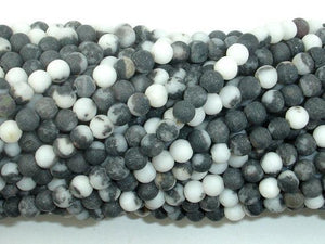 Matte Zebra Jasper Beads, 4mm Round Beads-Gems: Round & Faceted-BeadXpert