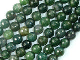 Moss Agate Beads, 10mm Faceted Round Beads-Gems: Round & Faceted-BeadXpert
