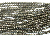 Pyrite Beads, 4mm Faceted Round-Gems: Round & Faceted-BeadXpert