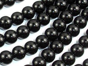 Black Onyx Beads, 6mm Round Beads-Gems: Round & Faceted-BeadXpert
